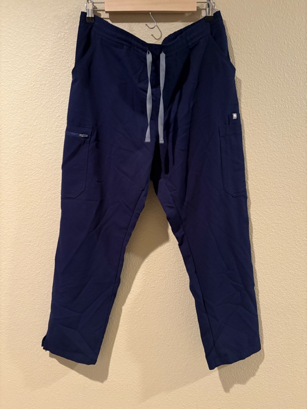 FIGS Technical Collection Navy Blue Scrub Pants TW2000P Womens Large Petite L/P